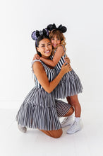 Load image into Gallery viewer, Midnight Stripe | KIDS Ruffle Mesh Dress