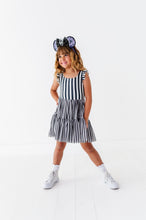 Load image into Gallery viewer, Midnight Stripe | KIDS Ruffle Mesh Dress