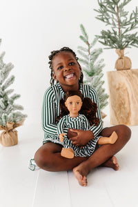 Green Stripes | DOLL DRESS