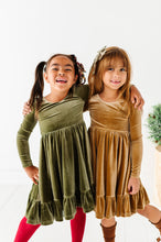 Load image into Gallery viewer, Carmel | Velvet Bow Back Dress