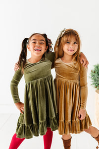 Carmel | Velvet Bow Back Dress