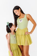 Tiana (KIDS) | Pistachio Mesh DRESS