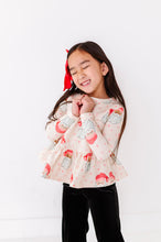 Load image into Gallery viewer, Pink Santas | PEPLUM