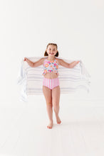 Load image into Gallery viewer, Poppy + Stripes: Ruffle TWO-PIECE Tankini