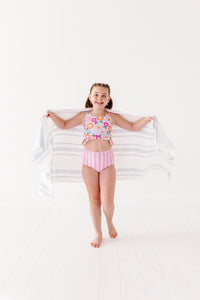 Poppy + Stripes: Ruffle TWO-PIECE Tankini