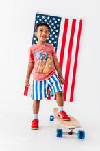 Load image into Gallery viewer, Hotdog | RED Boys Curve Hem Tee