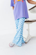 Load image into Gallery viewer, Blue Babe Check | WIDE LEG PANTS