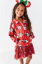 Load image into Gallery viewer, Minnie's Holly Check | KIDS 1/4th ZIP