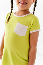 Load image into Gallery viewer, Lime Wedge | Mini Dress + Biker Shorts RIB Set