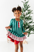 Load image into Gallery viewer, Evergreen Stripes | DRESS (with shorts!)