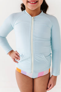 MINT: RASHGUARD ZIP-UP *SHIRT ONLY!*