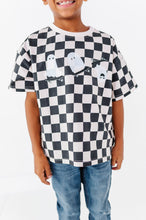 Load image into Gallery viewer, Skateboard Ghost | Checkered Boxy Tee