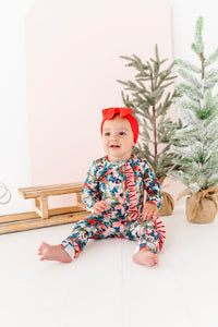 Holly Floral | ZIP ROMPER