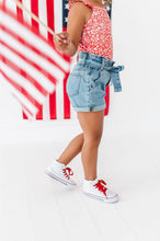 Load image into Gallery viewer, Denim Bow Shorts