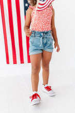 Load image into Gallery viewer, Americana Red Floral | Ribbed Tank