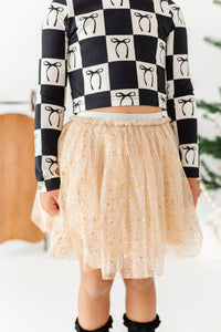 Gold Shimmer | MESH Skort