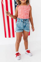 Load image into Gallery viewer, Americana Red Floral | Ribbed Tank
