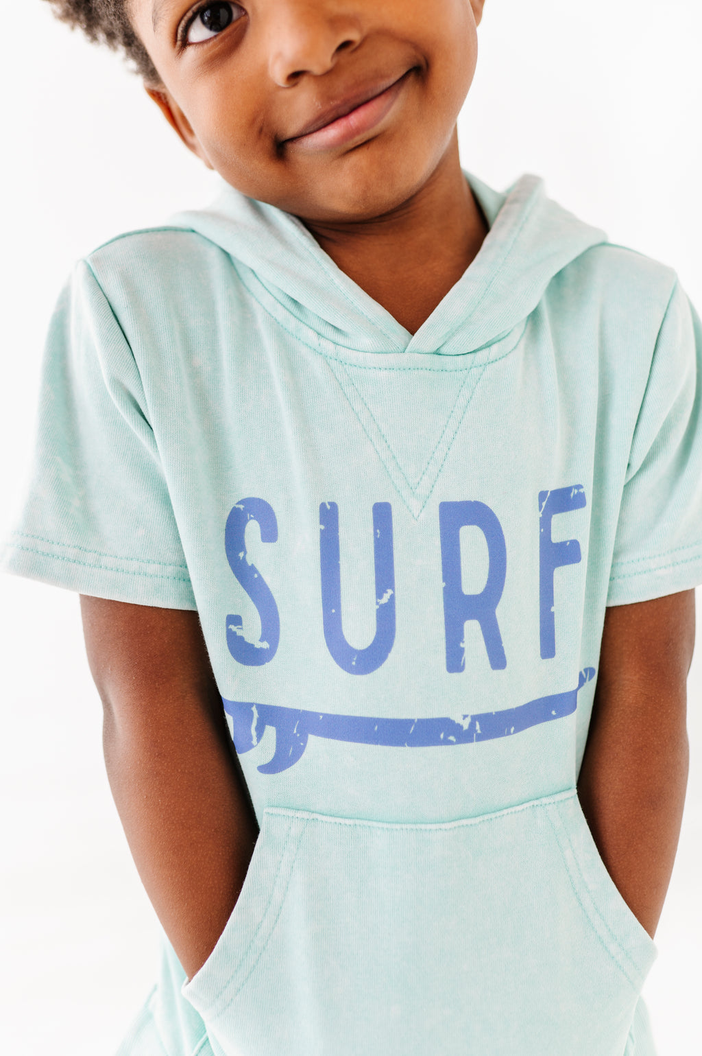 Surf | Mint Hooded Tee (French Terry)