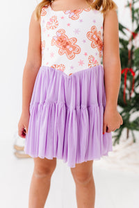 Lavender Gingerbread | (KIDS) Mesh DRESS