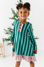 Load image into Gallery viewer, Evergreen Stripes | DRESS (with shorts!)