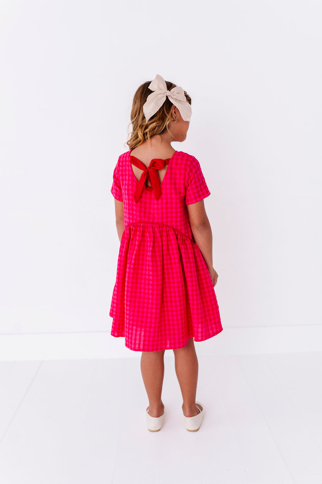 Merry Berry Gingham | Swing Dress
