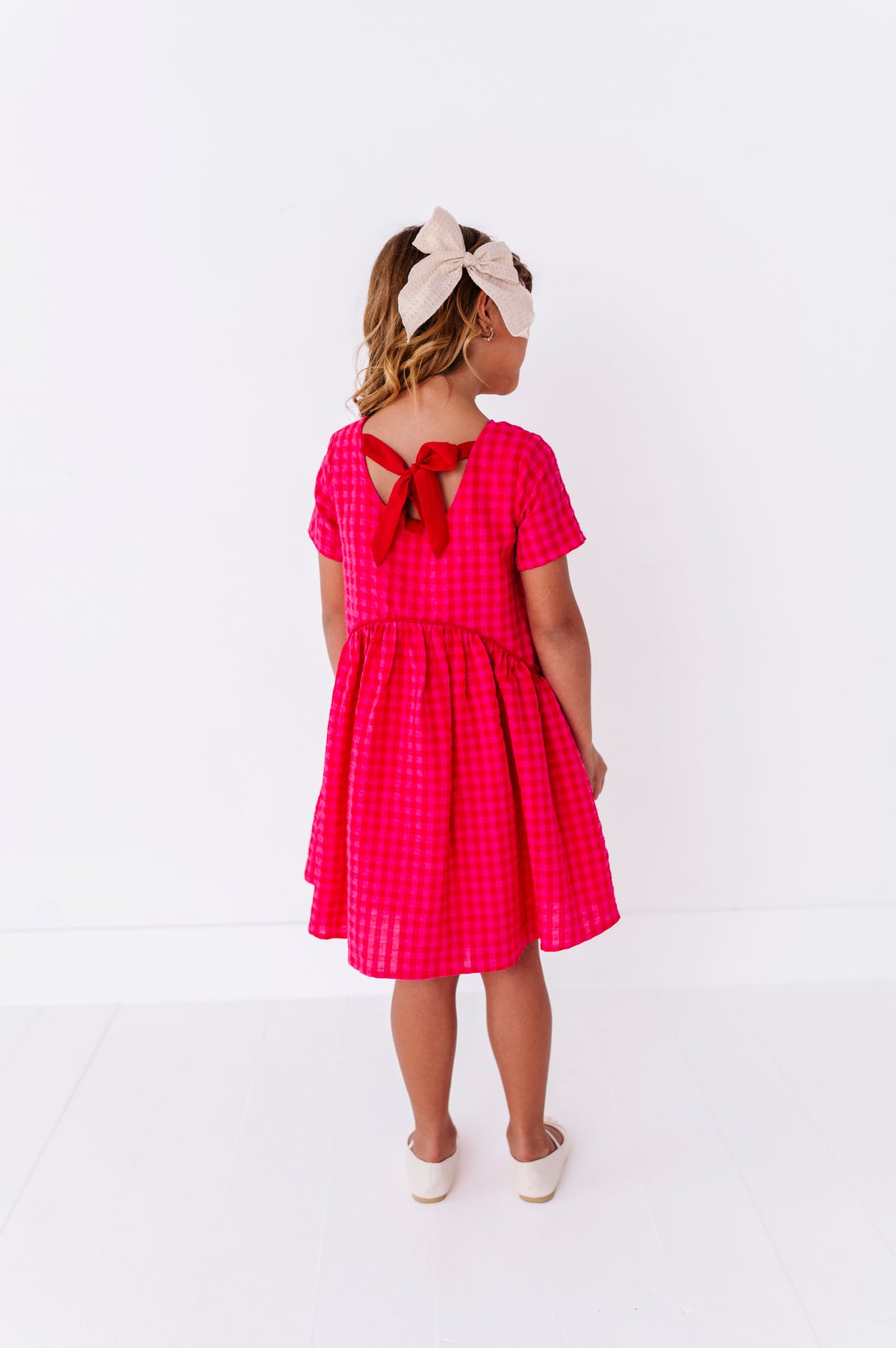 Merry Berry Gingham | Swing Dress