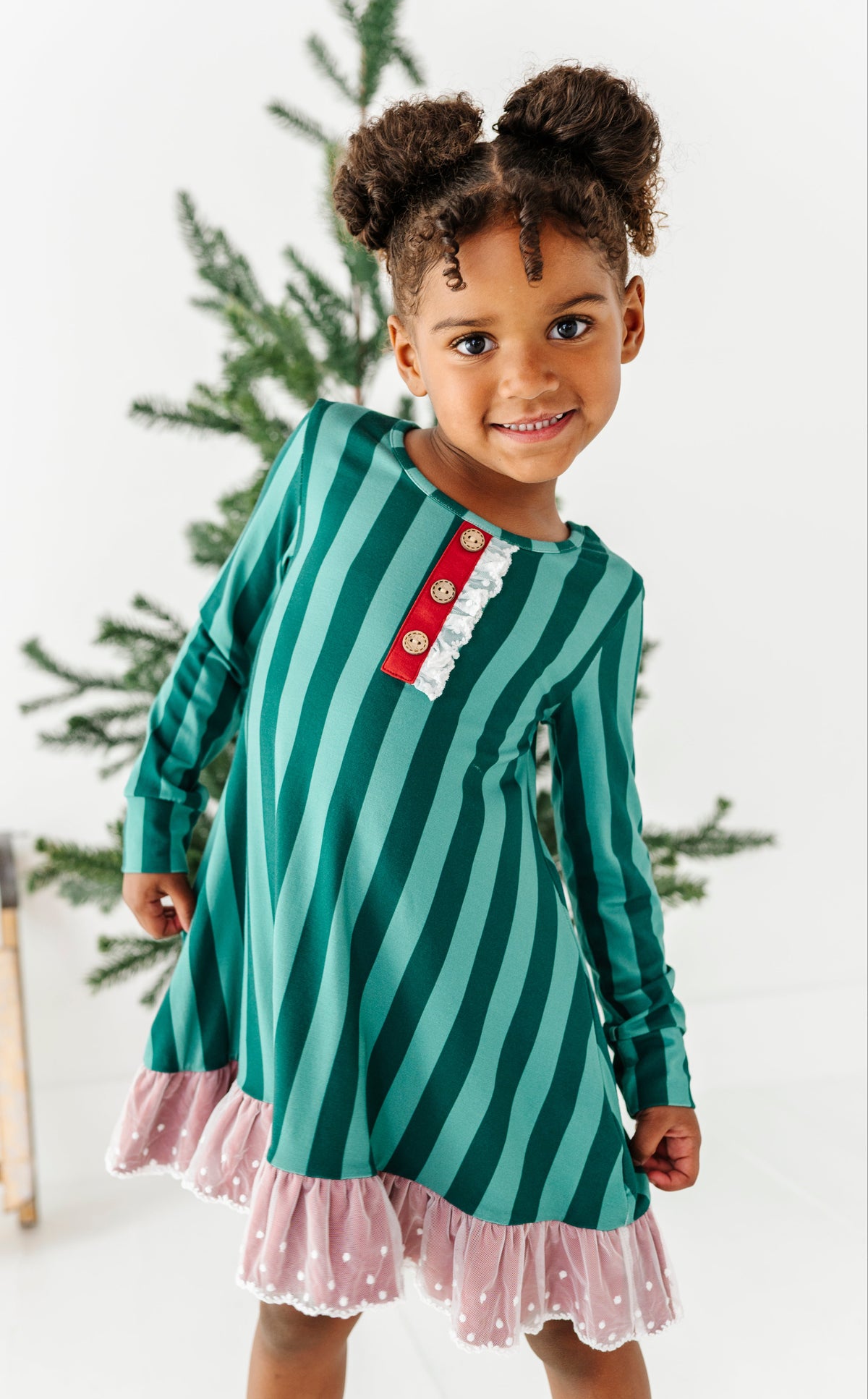 Evergreen Stripes | DRESS (with shorts!)