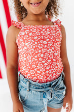 Load image into Gallery viewer, Americana Red Floral | Ribbed Tank