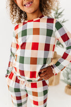 Load image into Gallery viewer, Holiday Plaid | GIRLS WIDE-LEG SET
