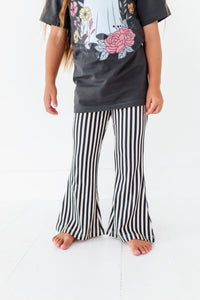 Vertical Black + White Stripe | RIB FLARES (10 yrs ONLY left)