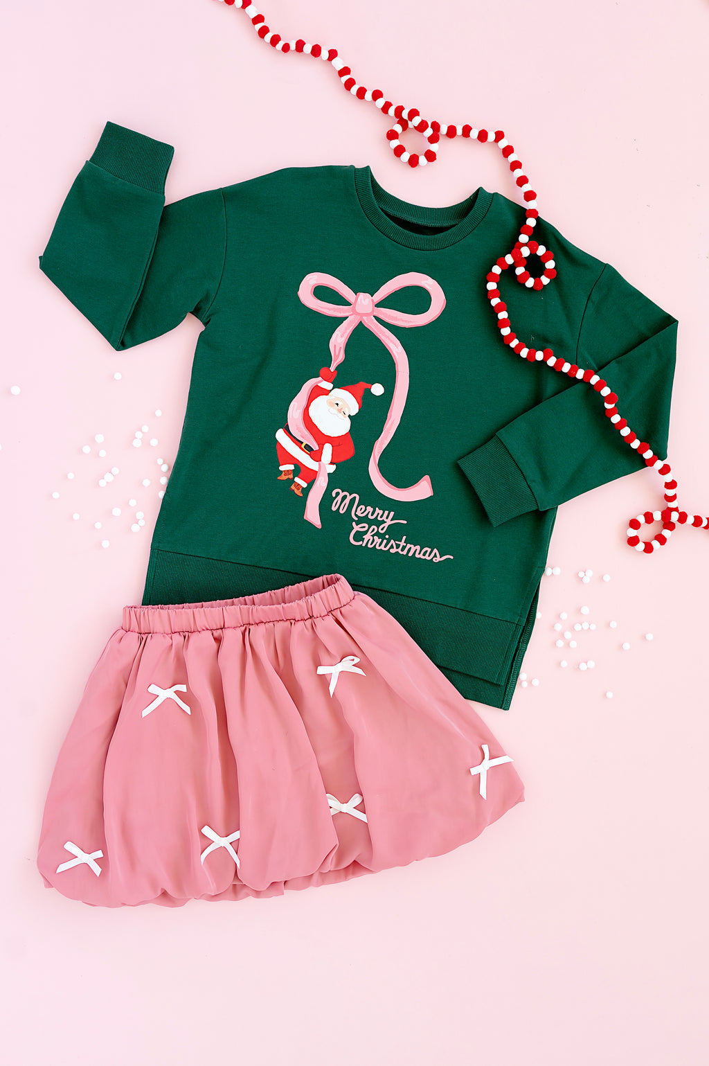 Pink | Bow Bubble Skort