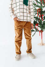 Chestnut | Lined Corduroy Pants