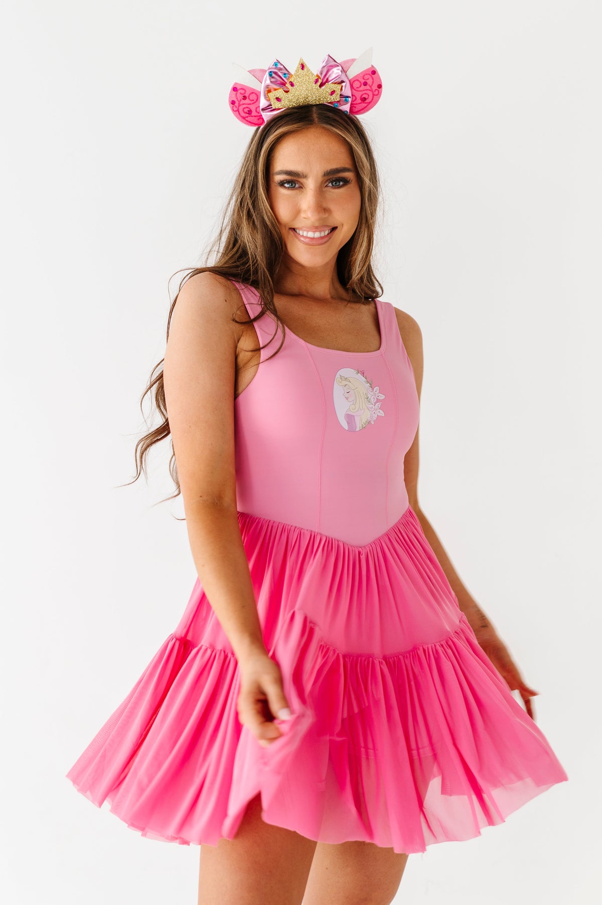 Aurora (ADULT) | Fuchia Mesh DRESS
