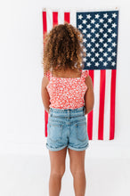 Load image into Gallery viewer, Americana Red Floral | Ribbed Tank