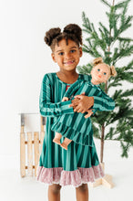 Load image into Gallery viewer, Evergreen Stripes | 18" DOLL DRESS