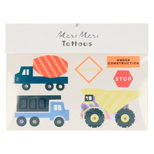 Load image into Gallery viewer, Construction Temporary Tattoos