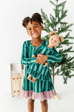 Load image into Gallery viewer, Evergreen Stripes | 18" DOLL DRESS