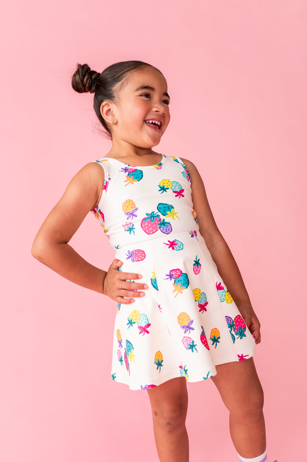 Sugar Berry | Twisty Back Active Dress (with shorts!)