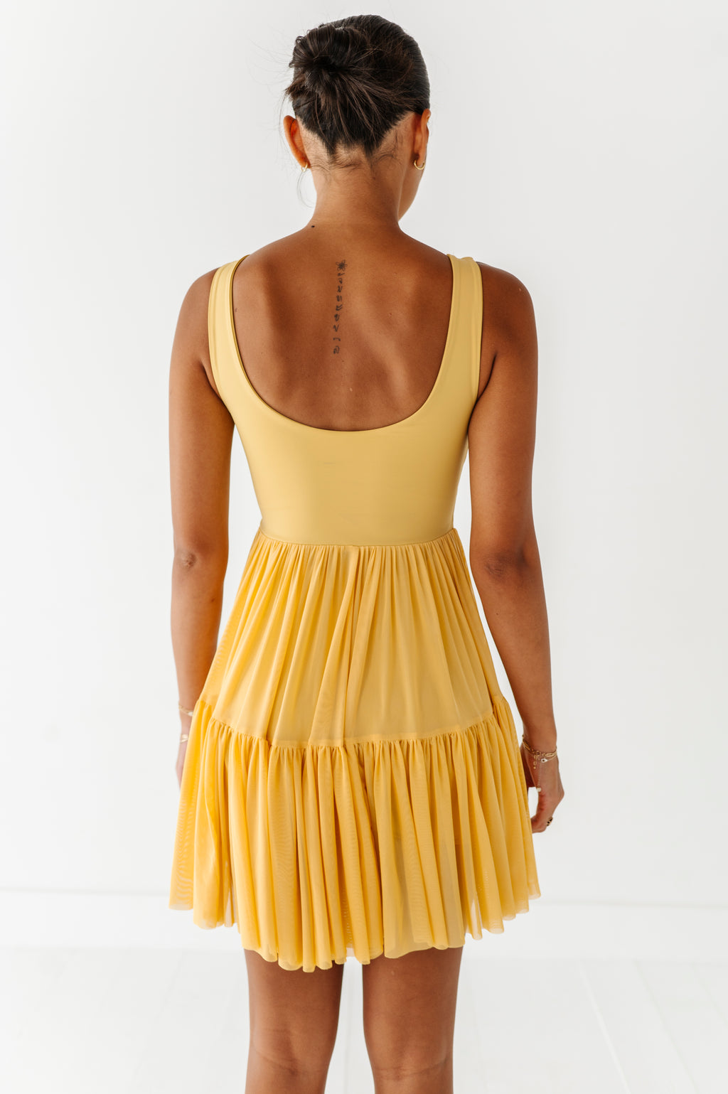 Belle (ADULT) | Buttercrem Mesh DRESS