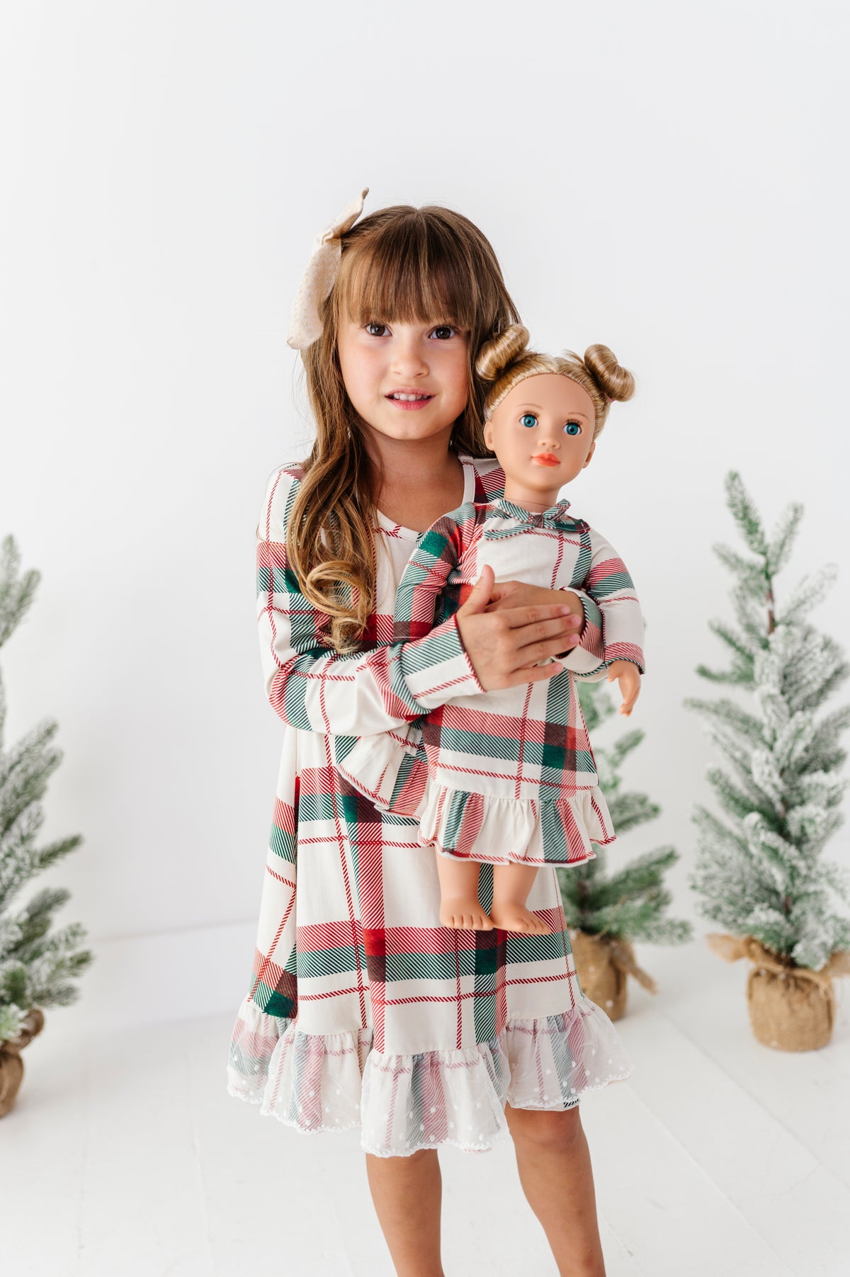 Holiday Plaid | 18" DOLL DRESS