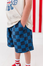Load image into Gallery viewer, Dark Blue Check | BOYS Shorts