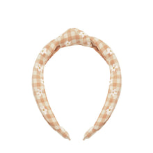 Load image into Gallery viewer, Daisy Gingham Knotted Headband