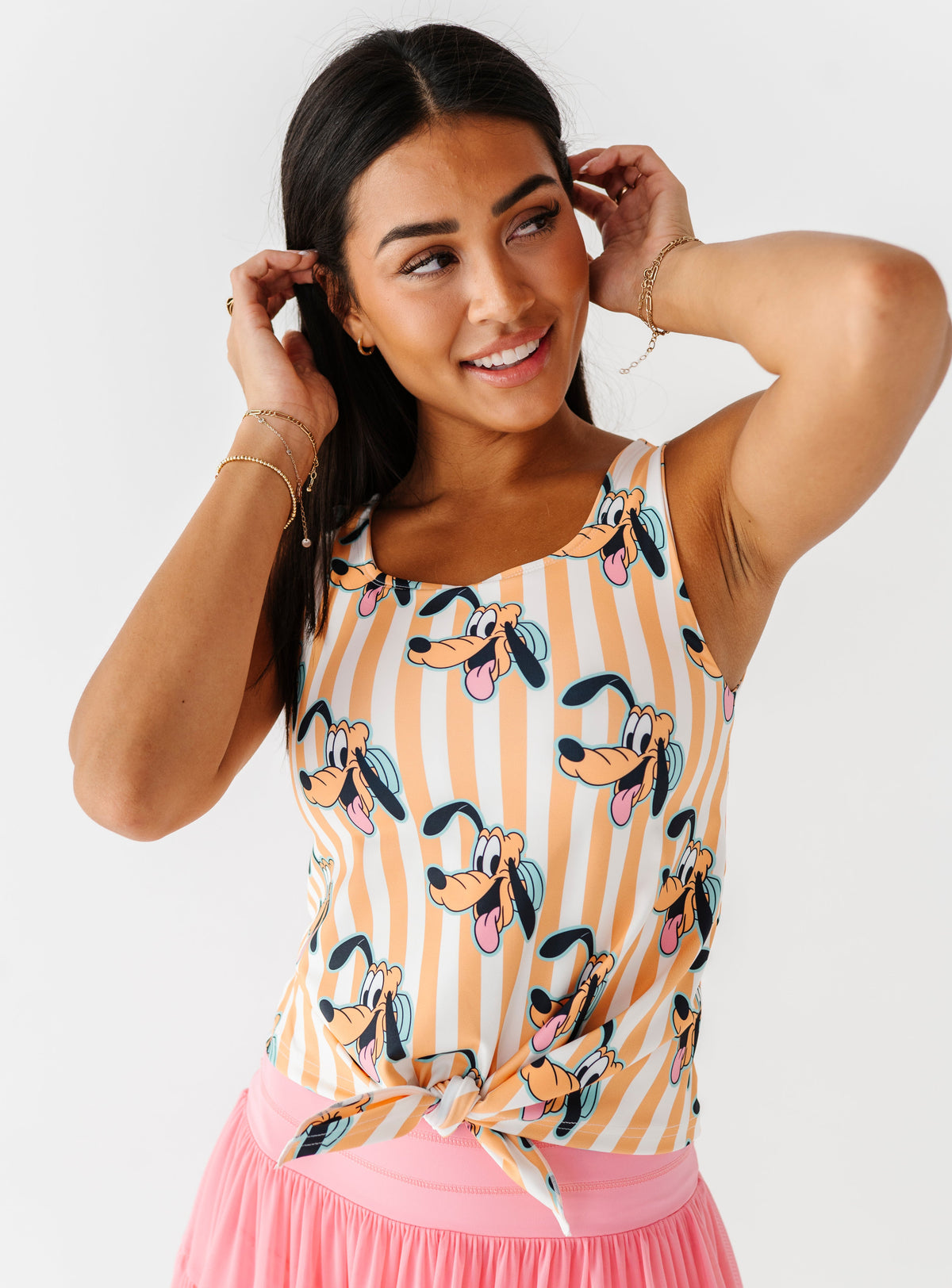 PLUTO Stripe (ADULT) | FRONT-TIE TANK