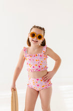 Load image into Gallery viewer, Leopard: Ruffle Bandeau TWO-PIECE