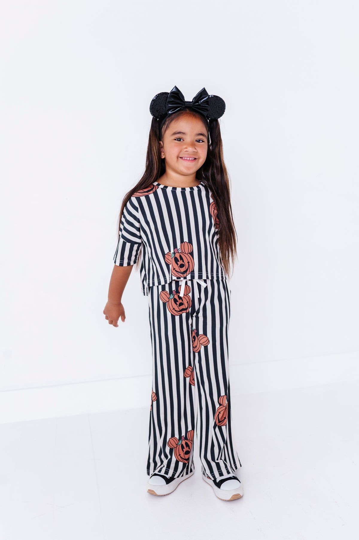 Striped Mickey Pumpkin | BAMBOO PANT SET