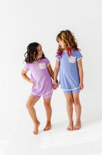 Load image into Gallery viewer, Pixie Purple | Mini Dress + Biker Shorts RIB Set