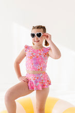 Load image into Gallery viewer, Neon Floral: Skirted TWO-PIECE