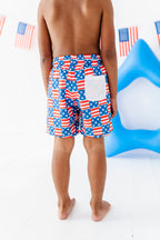 Star + Stripe CHECK | BOYS Swim Shorts