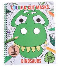 Load image into Gallery viewer, Color &amp; Cut Masks | Dinosaurs