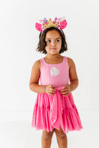 Aurora (KIDS) | Fuchia Mesh DRESS
